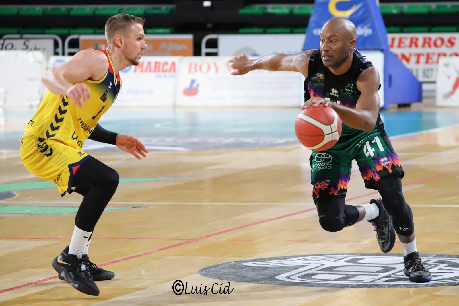 Kenny Hasbrouck en un momento del partido ante Andorra