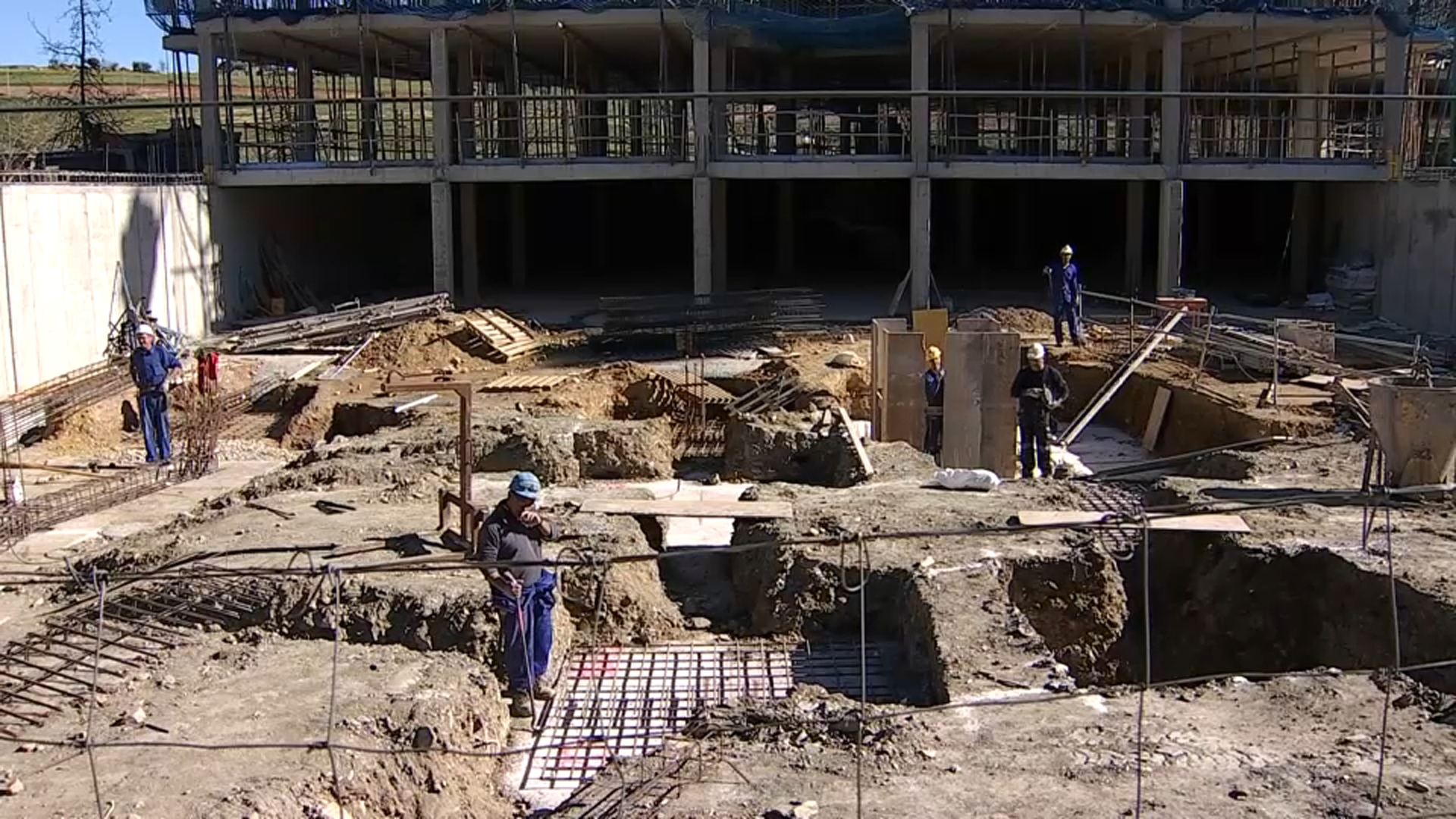 Trabajadores en una obra