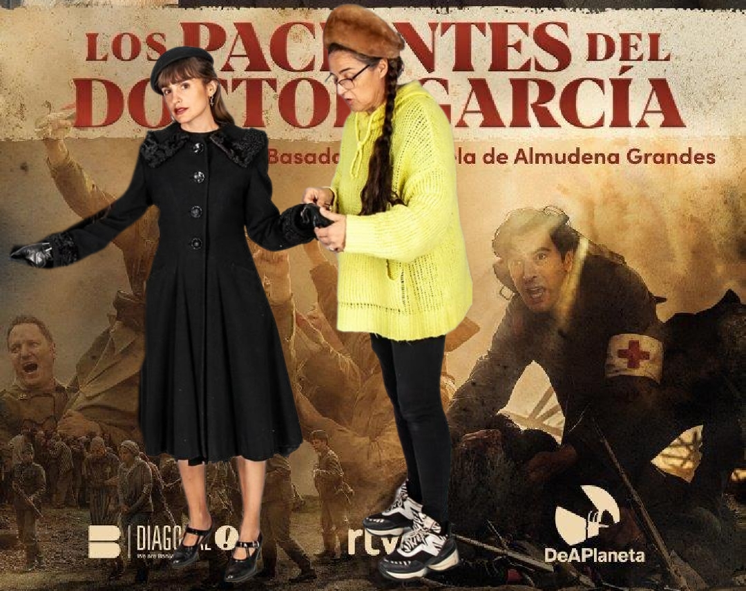 Montse Sancho con la actriz Verónica Echegui