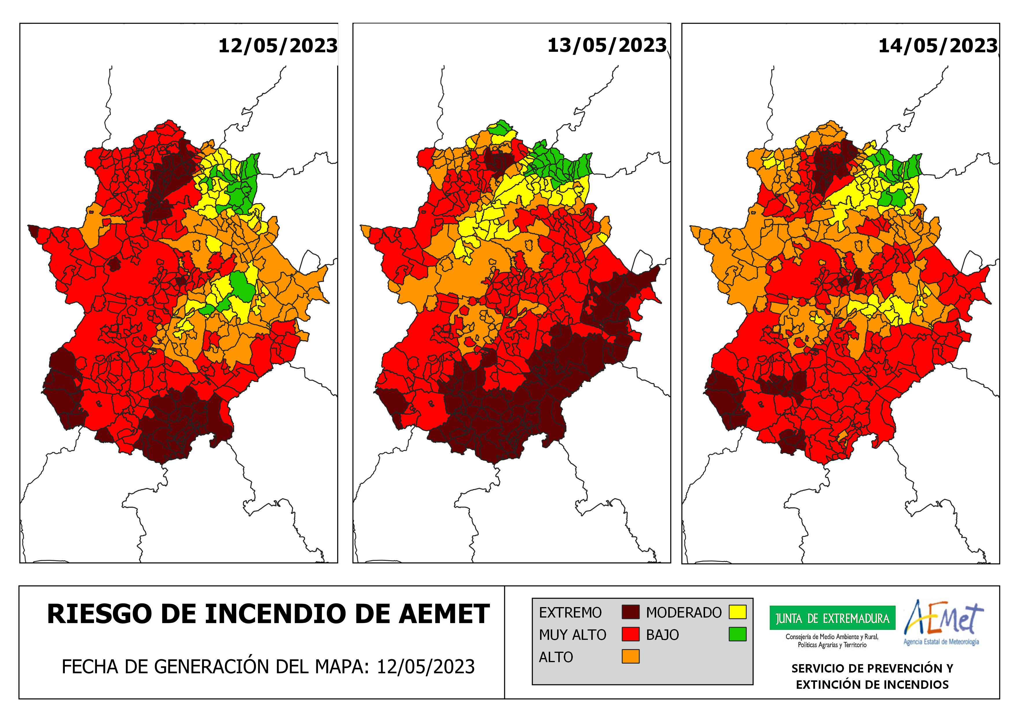 Reisgo de incendios mapa del infoex