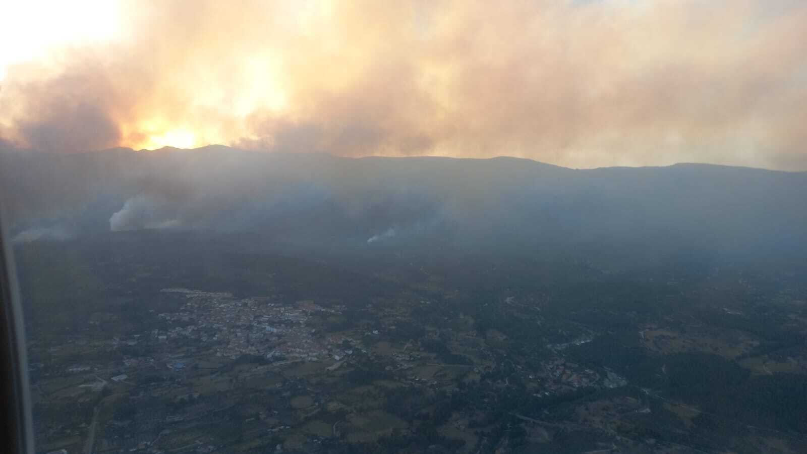 Incendio en Villanueva de la Vera