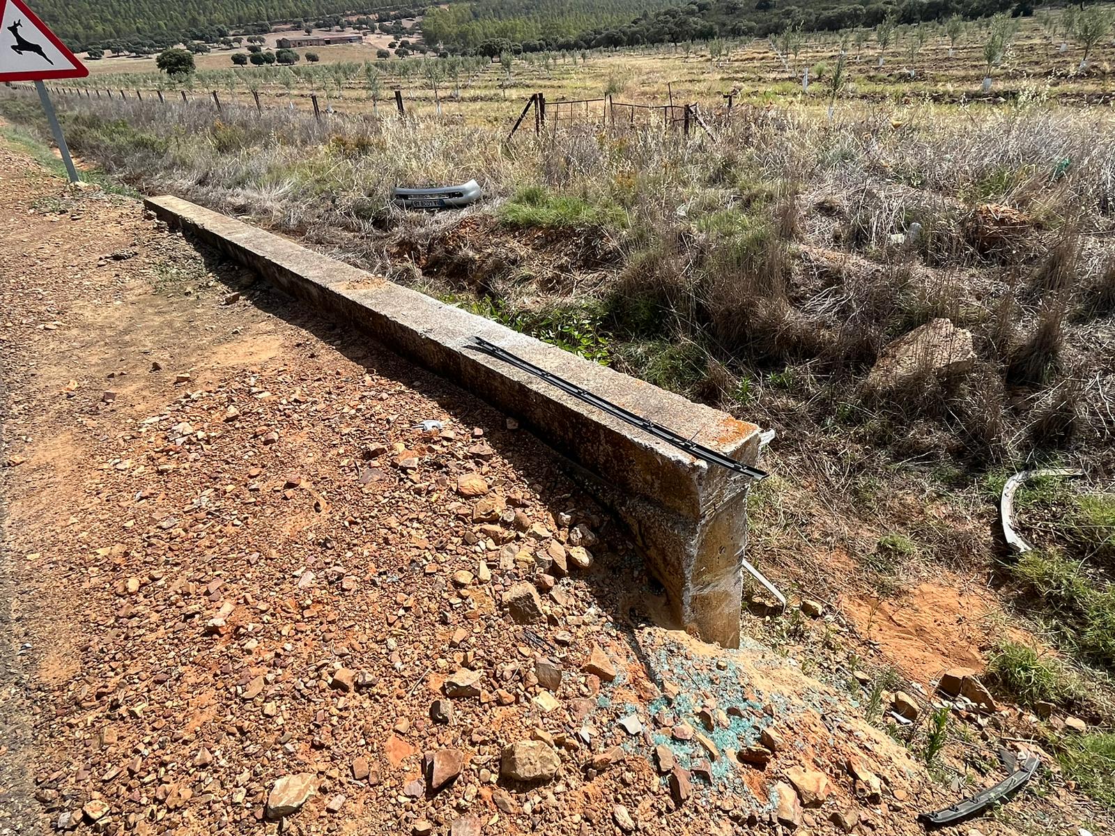 Accidente cerca de Peraleda del Zaucejo