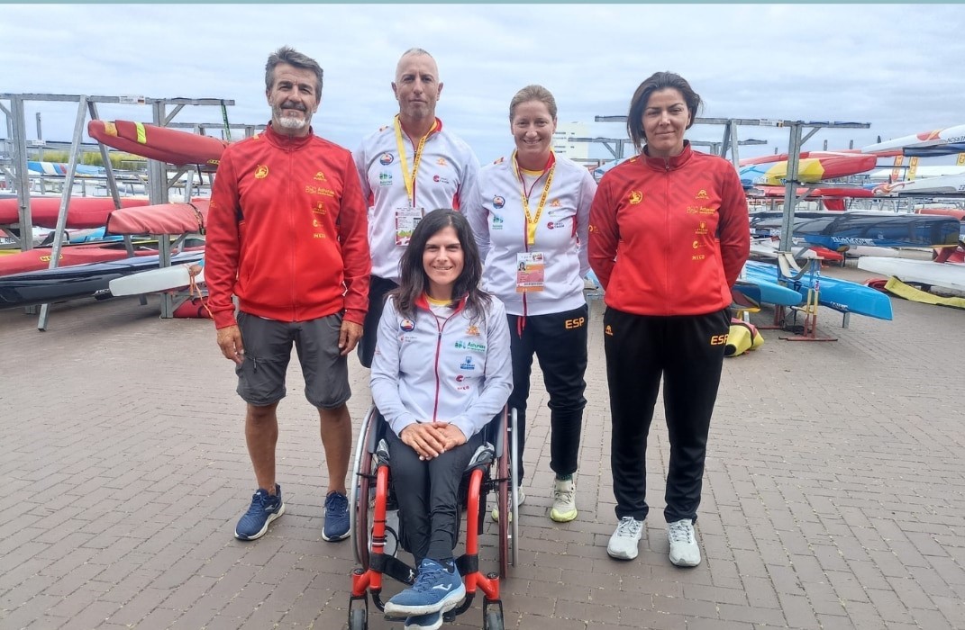 Palistas de Extremadura en Europeo Paracanoe