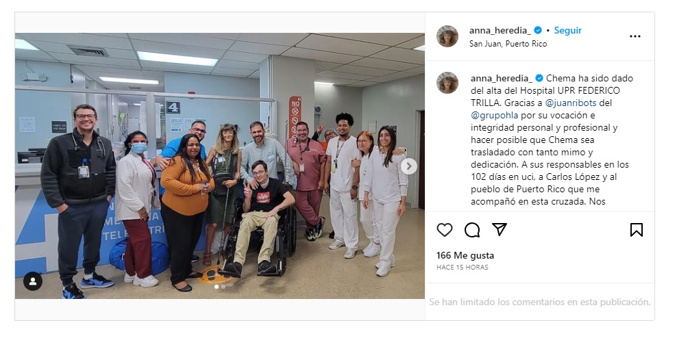 Chema recibe el alta
