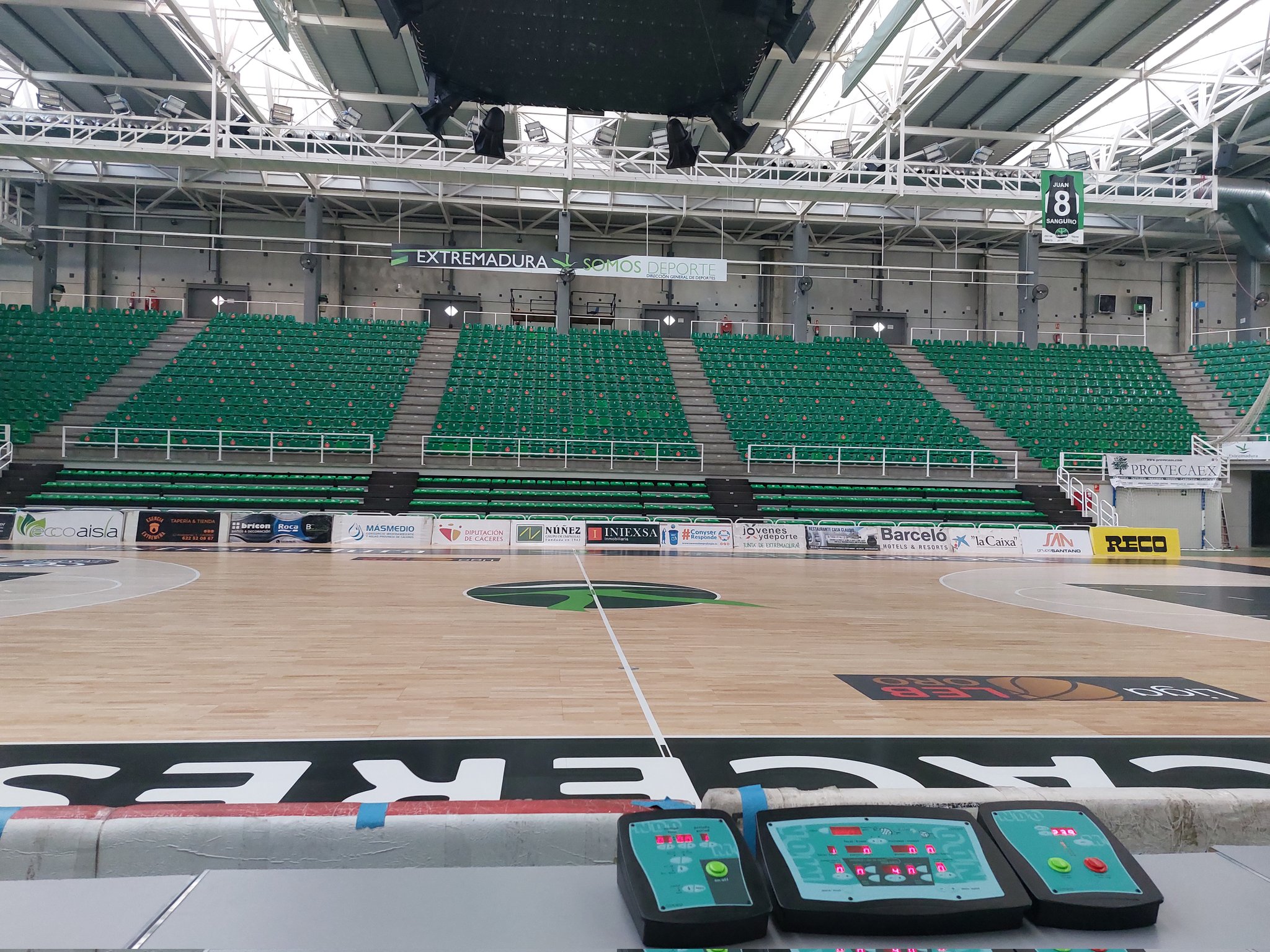 Pabellón Multiusos, donde juega el Cáceres Basket.