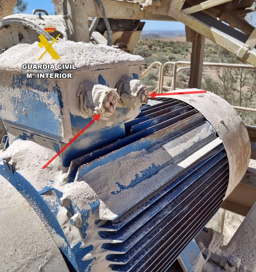 Material robado en una empresa de Atalaya