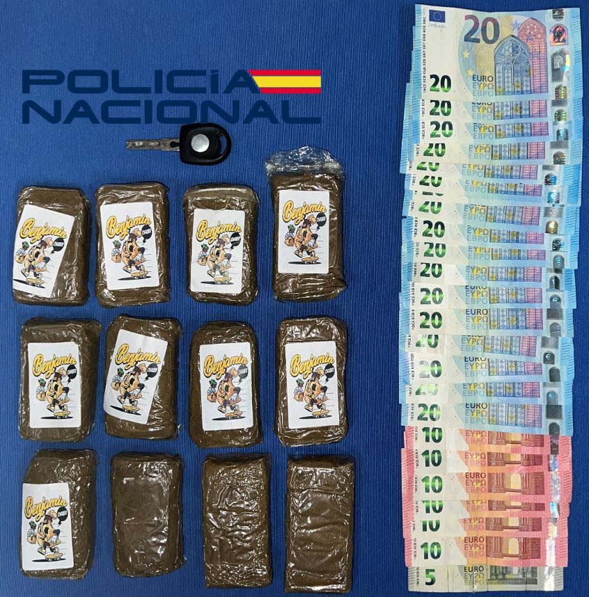 Droga intervenida en Badajoz