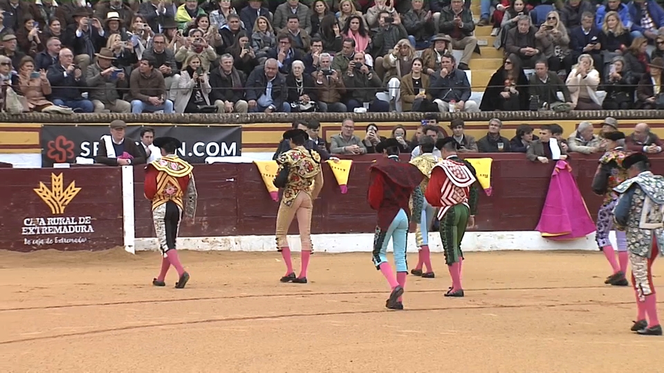 Paseíllo en el último festejo de la Feria de Olivenza 2024