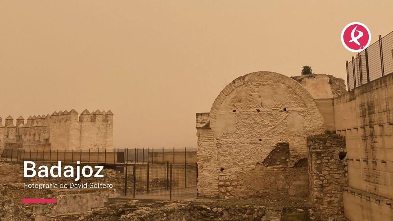 Imágenes de la calima en Extremadura