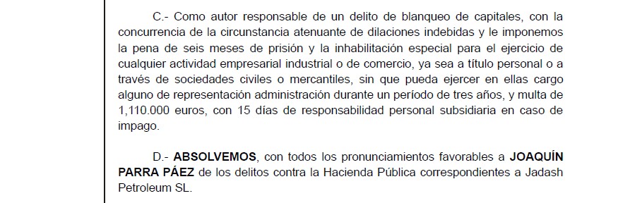 condena parra otra