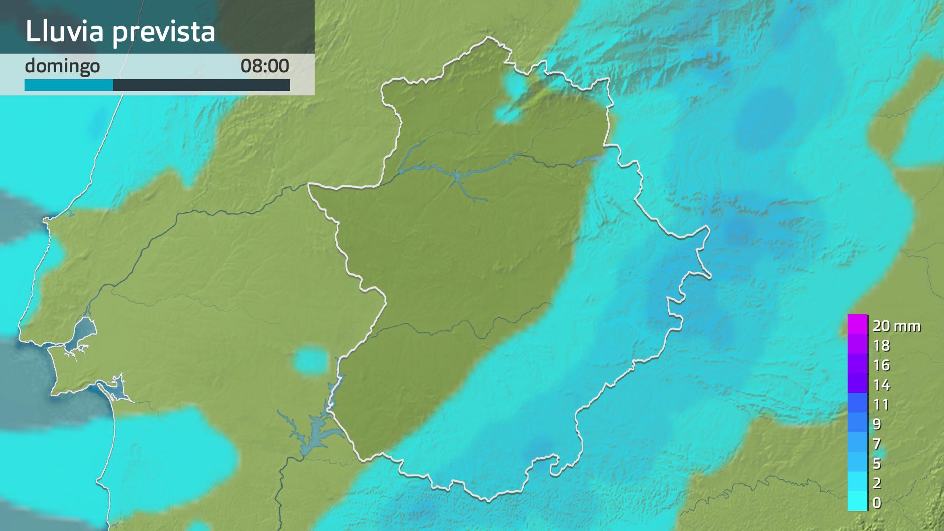Lluvia prevista 