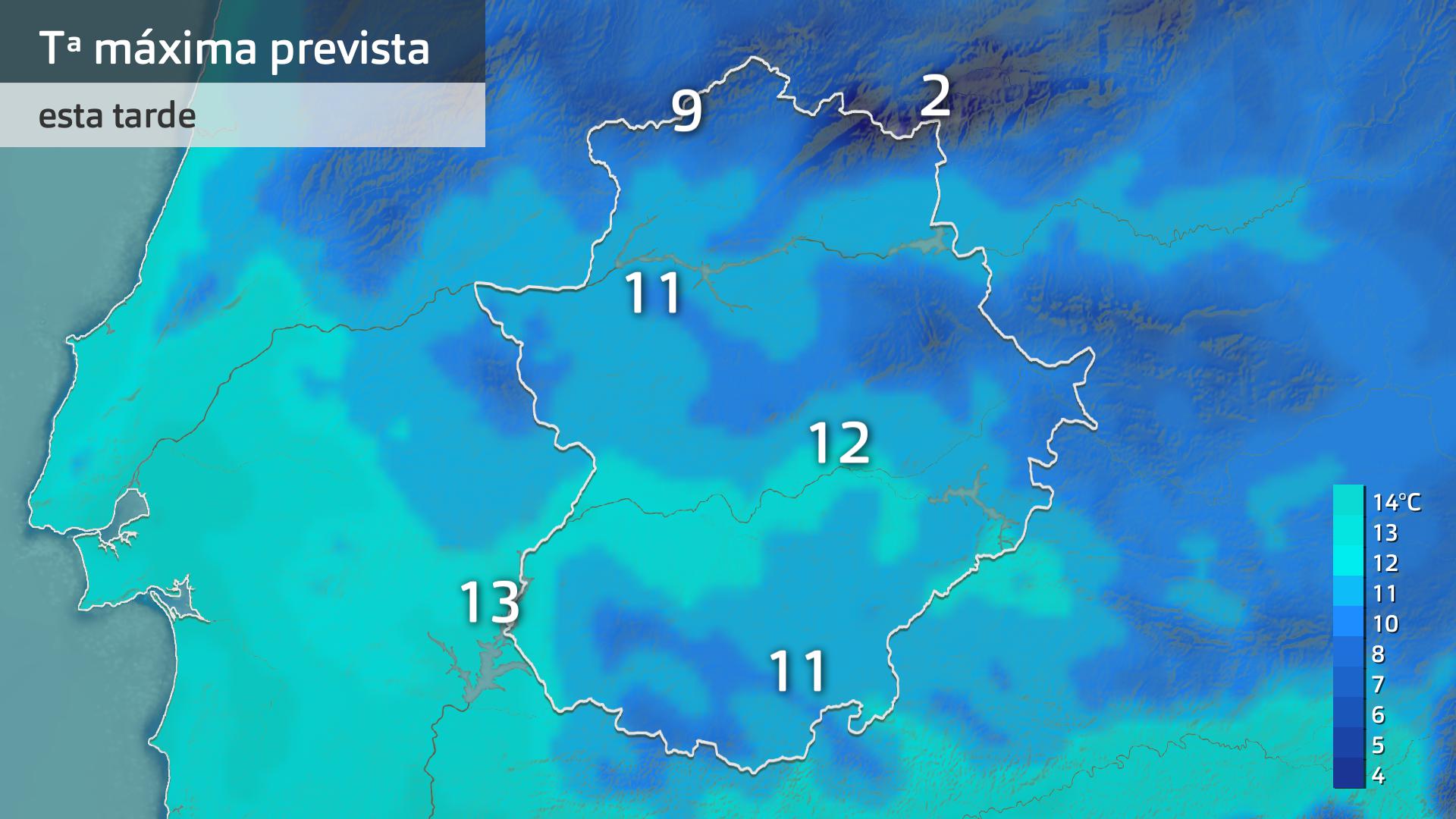 Temperatura máxima prevista para hoy viernes 6 de febrero