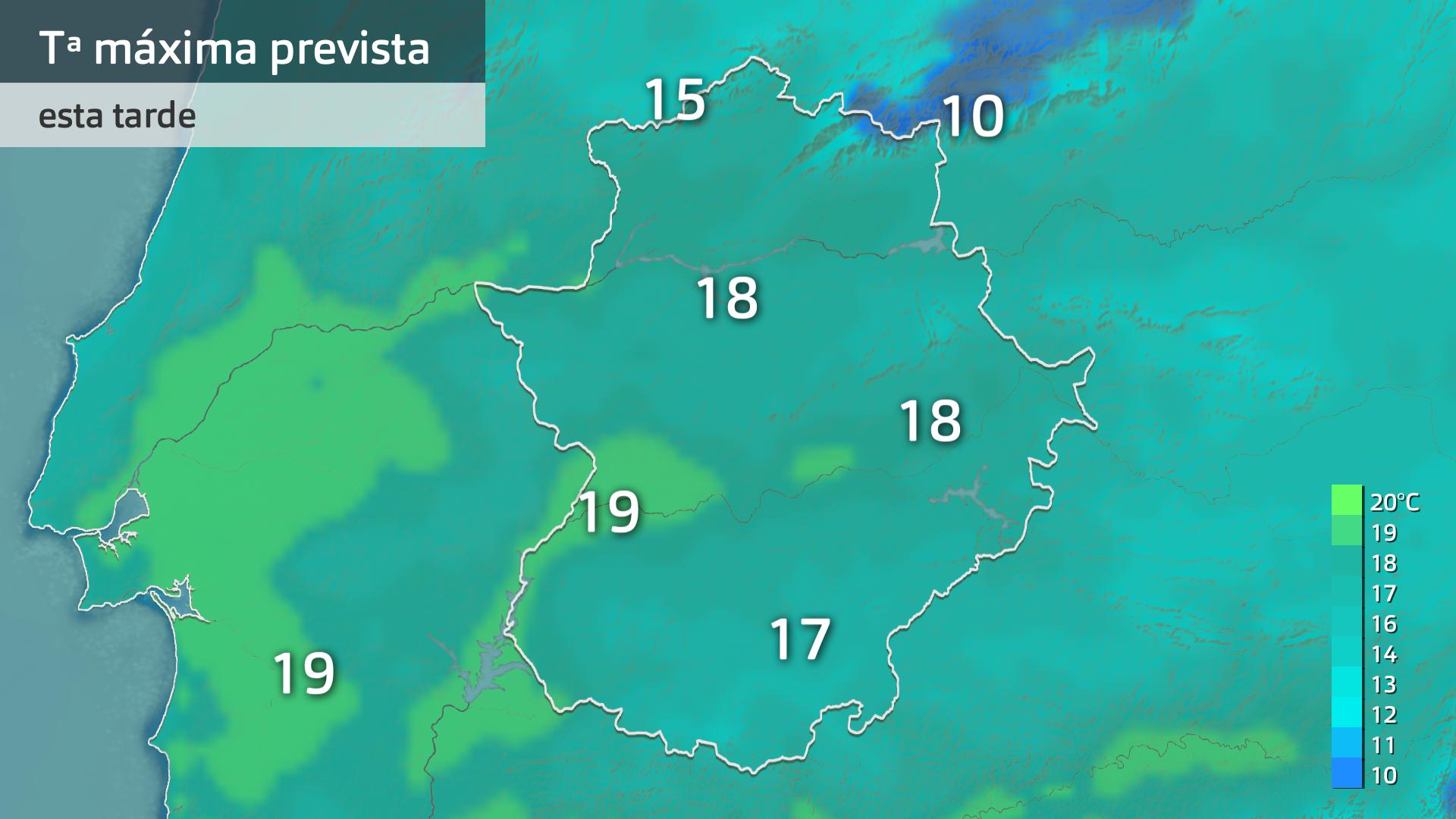 Temperatura máxima para hoy miércoles 11 de marzo