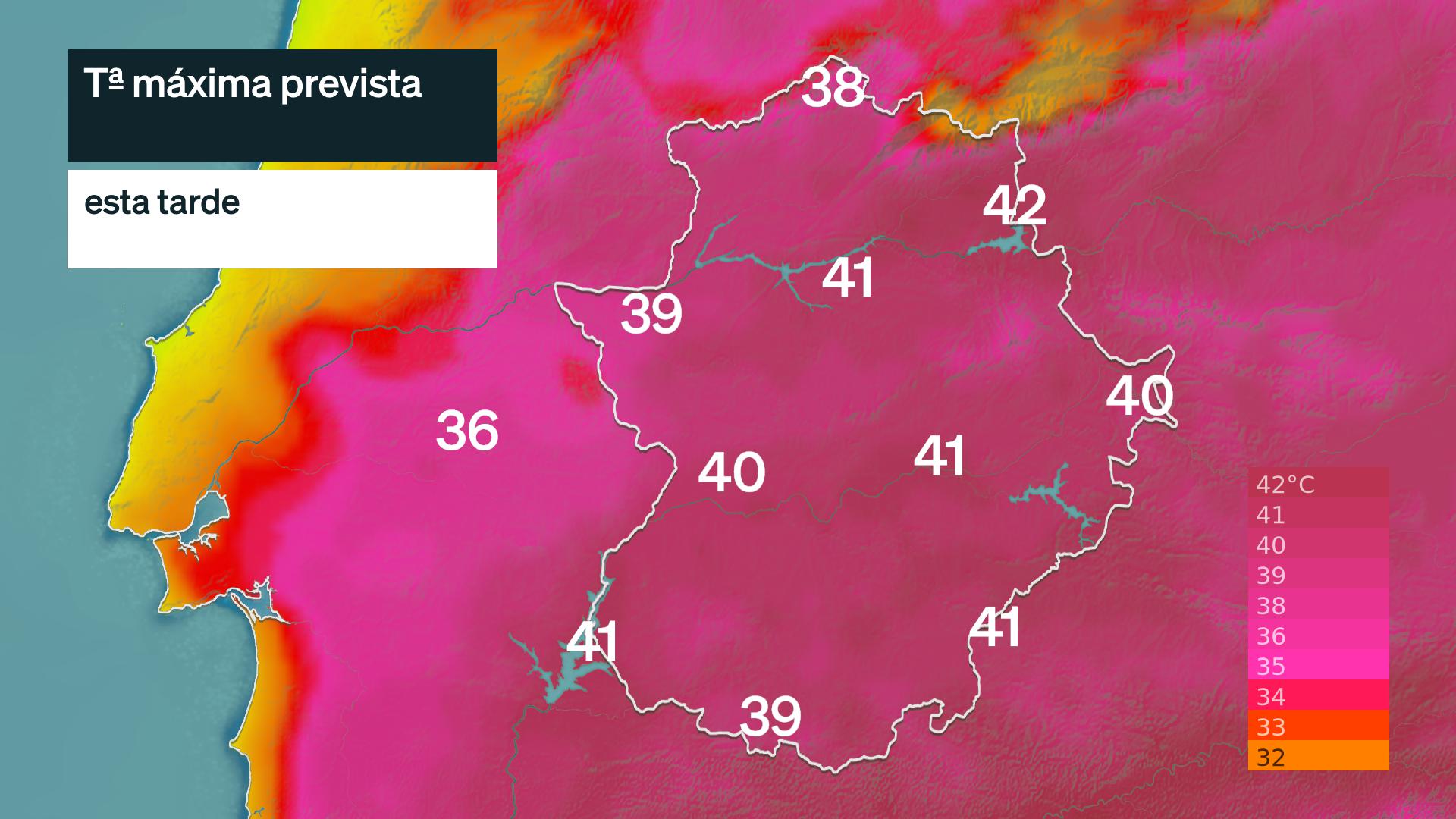 Temperatura máxima prevista para hoy martes 7 de julio