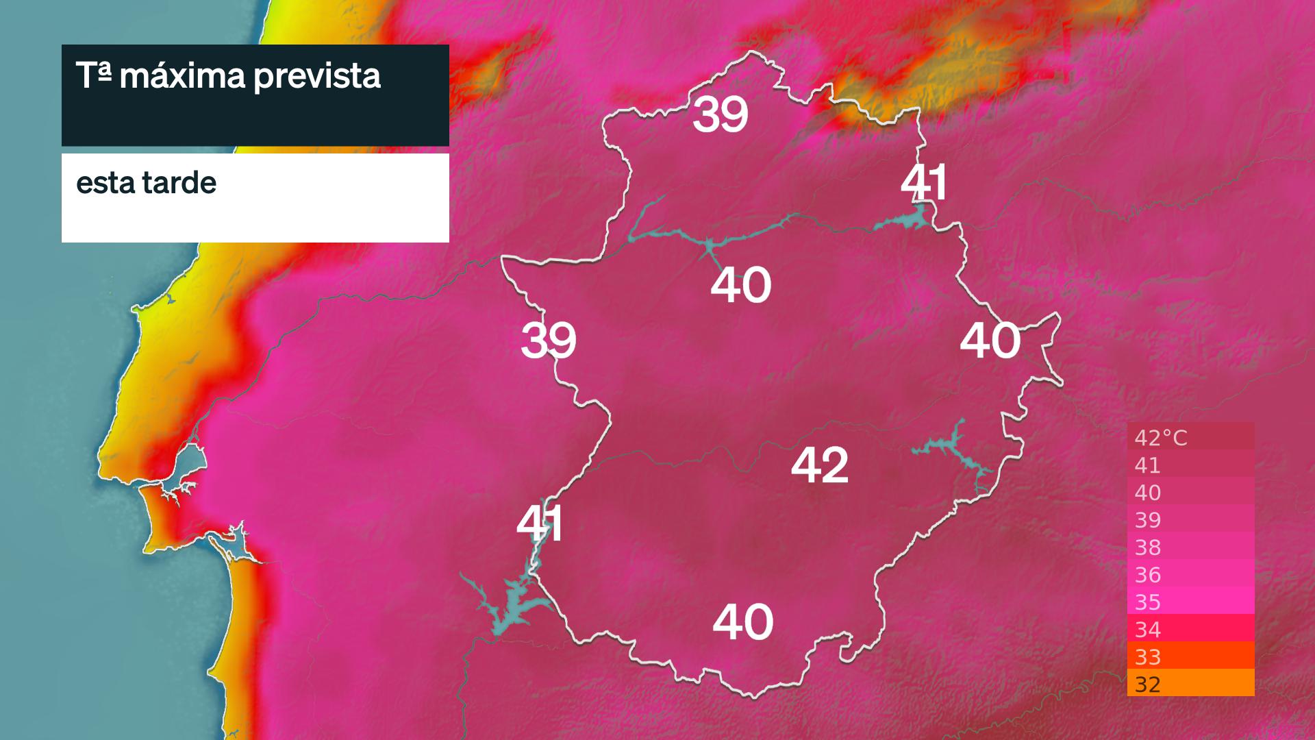 Temperatura máxima prevista para hoy miércoles 8 de julio