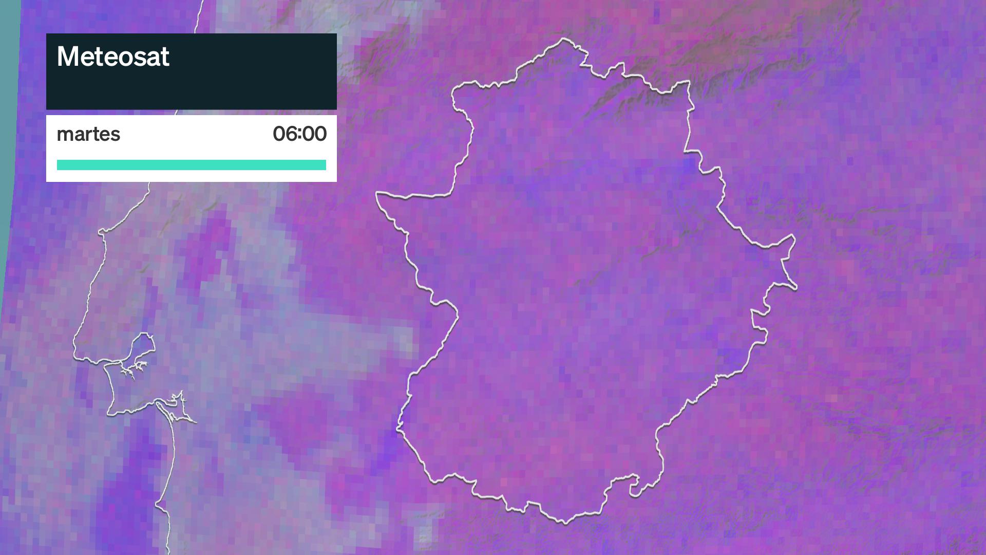 Imagen del Meteosat martes 9 de junio 6 h.