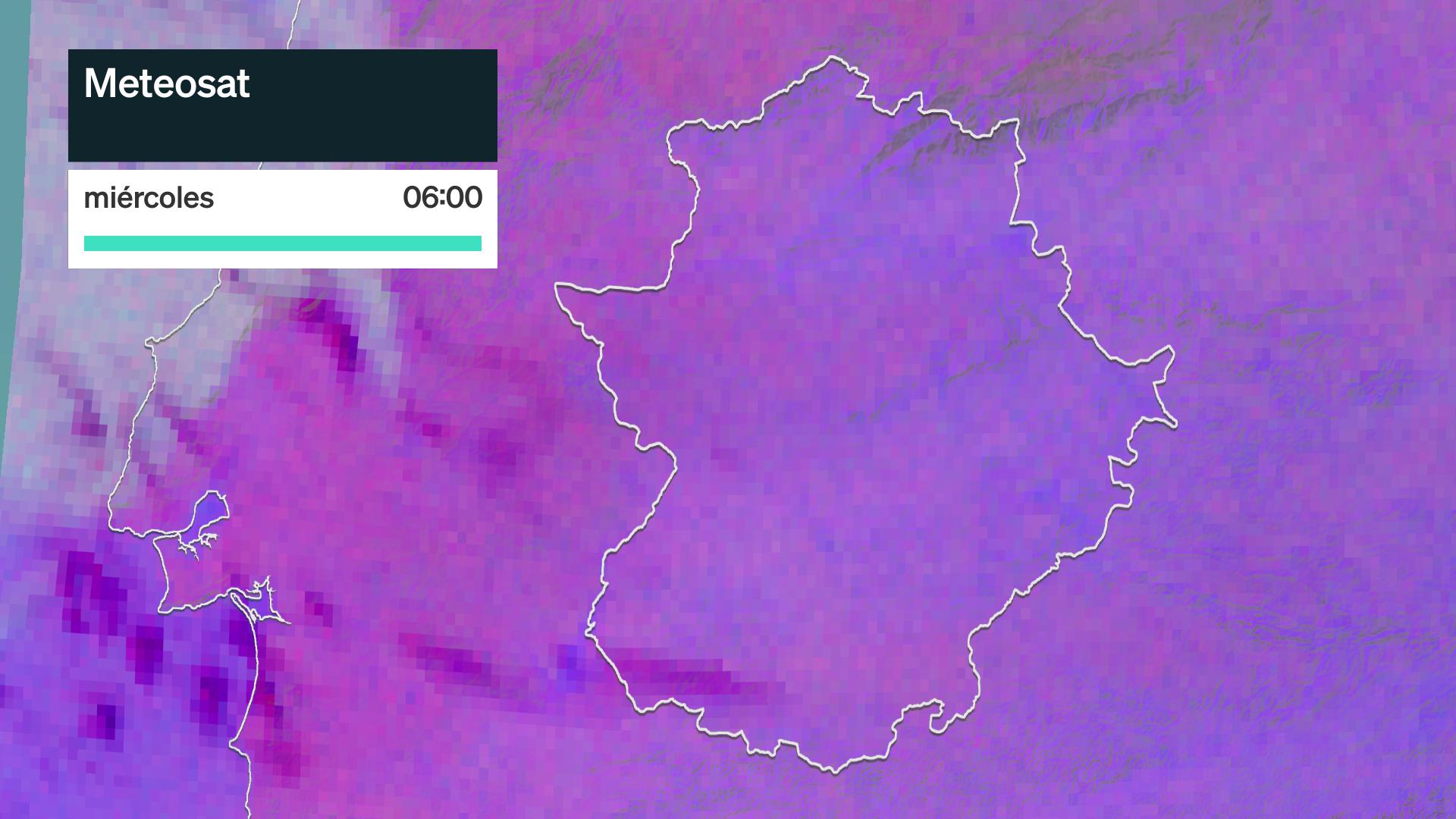 Imagen del Meteosat miércoles 8 de julio 6 h.