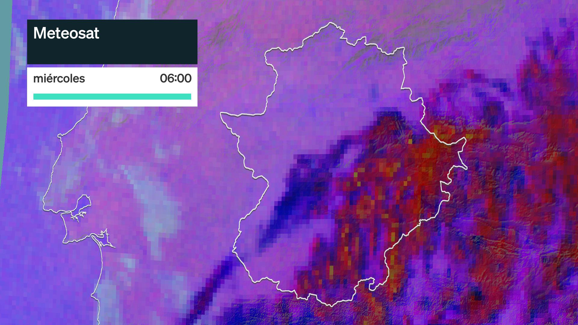 Imagen del Meteosat miércoles 22 de julio 6 h.