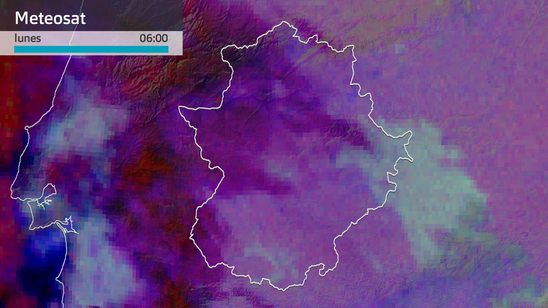 Imagen del Meteosat lunes 21 de abril 6 h.