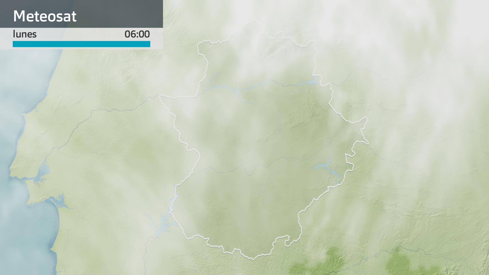 Imagen del Meteosat lunes 24 de febrero 6 h.