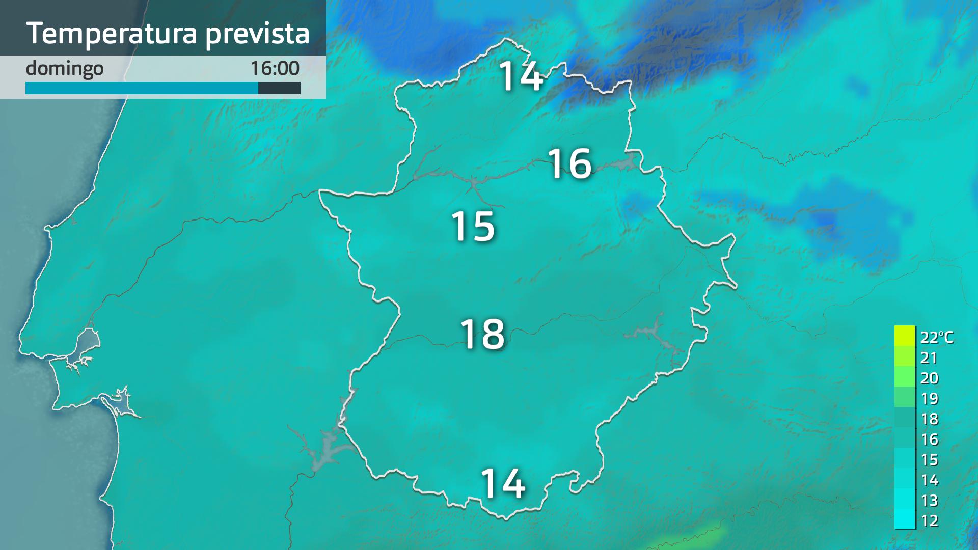 Temperatura máxima prevista