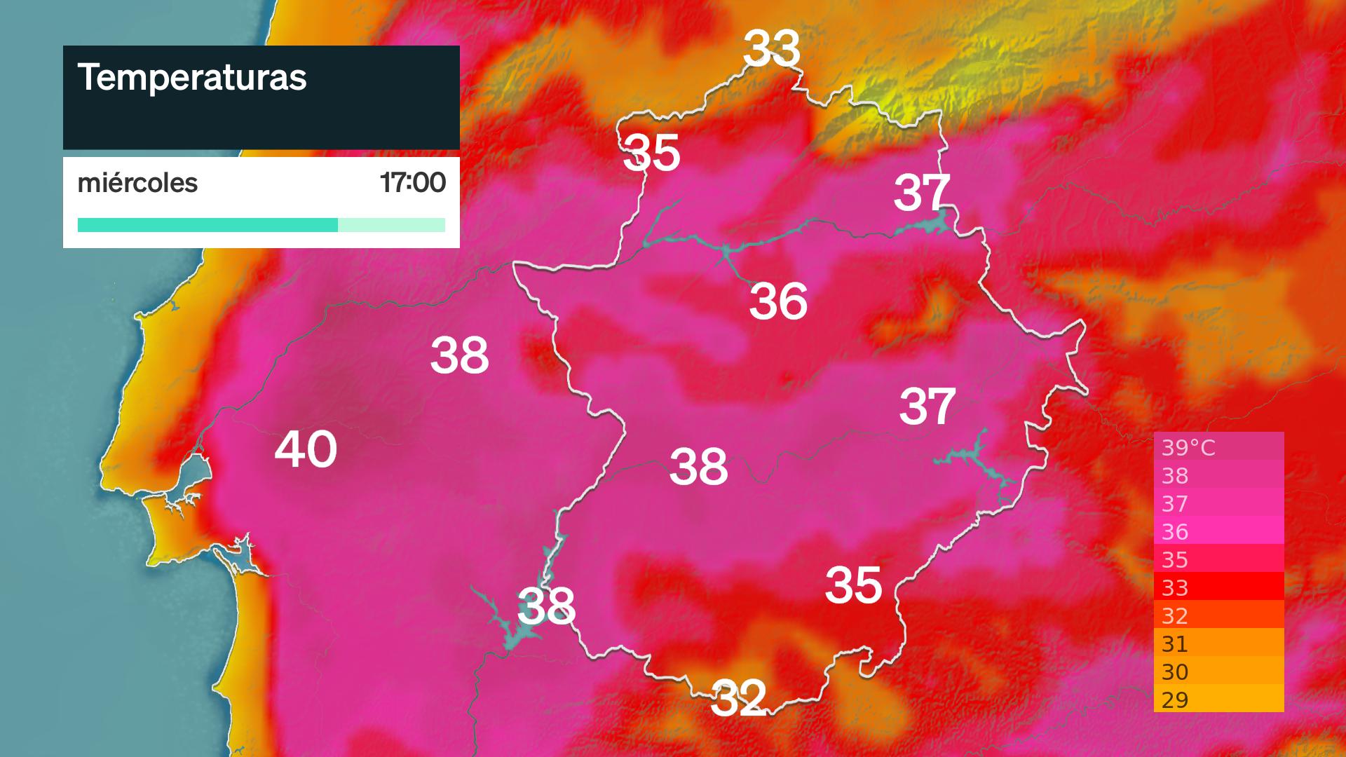 Temperatura máxima prevista