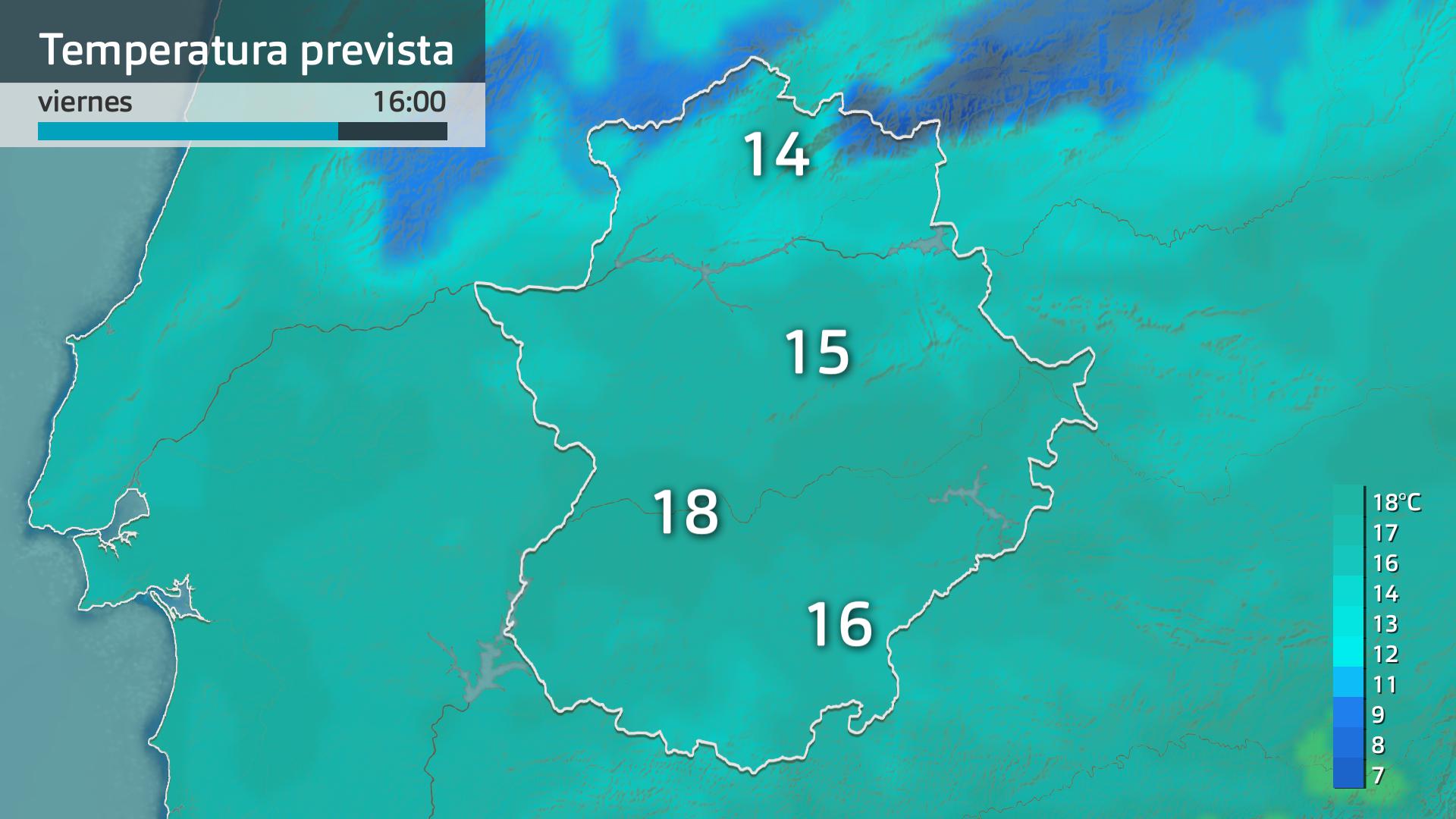 Temperatura máxima prevista