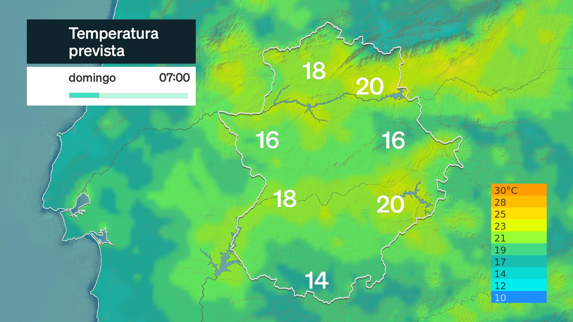 temperatura mínima prevista