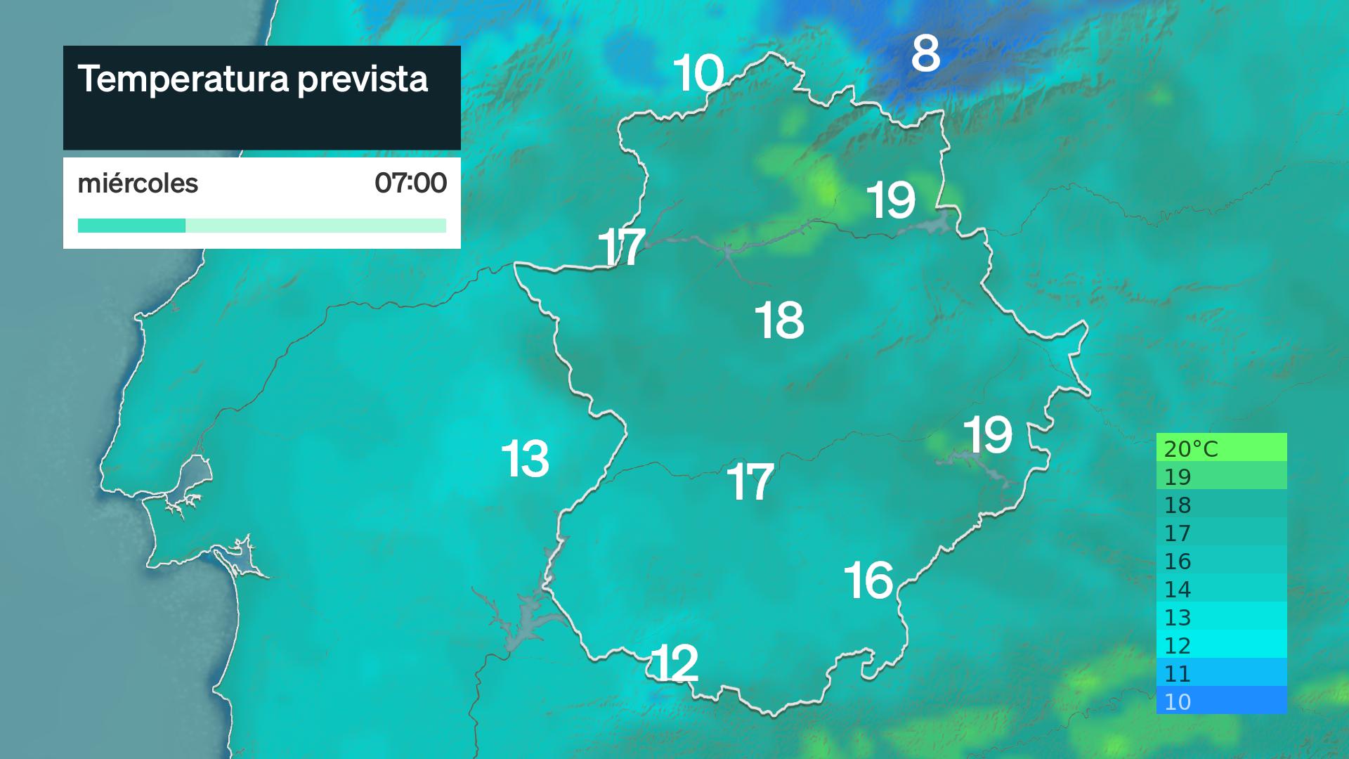 Temperatura mínima prevista