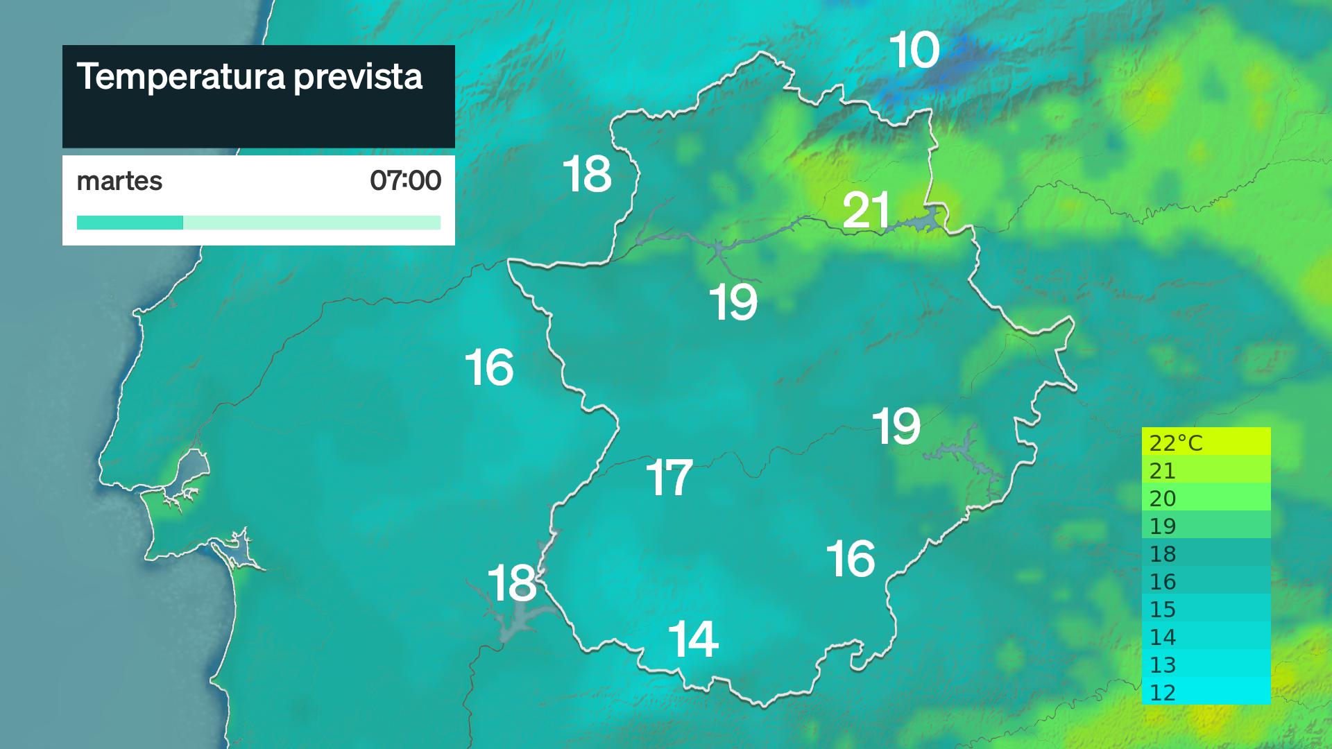 Temperatura mínima prevista