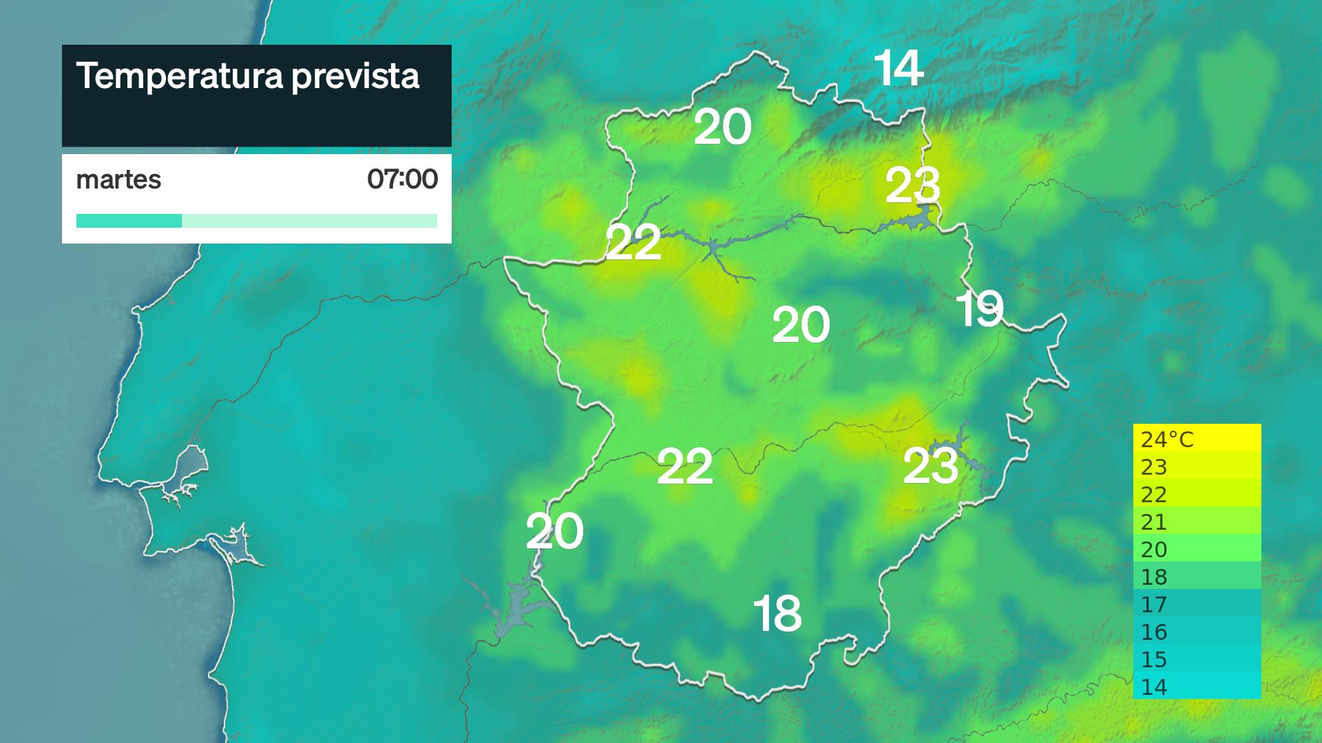 Temperatura mínima prevista