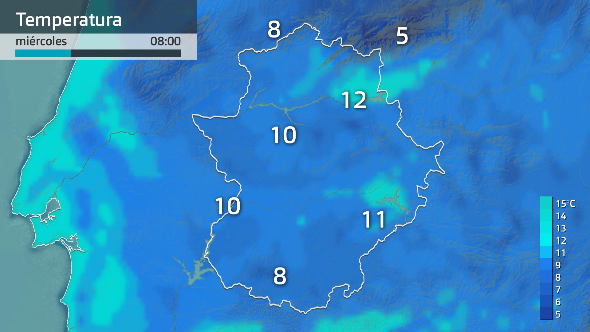 Temperatura mínima prevista 