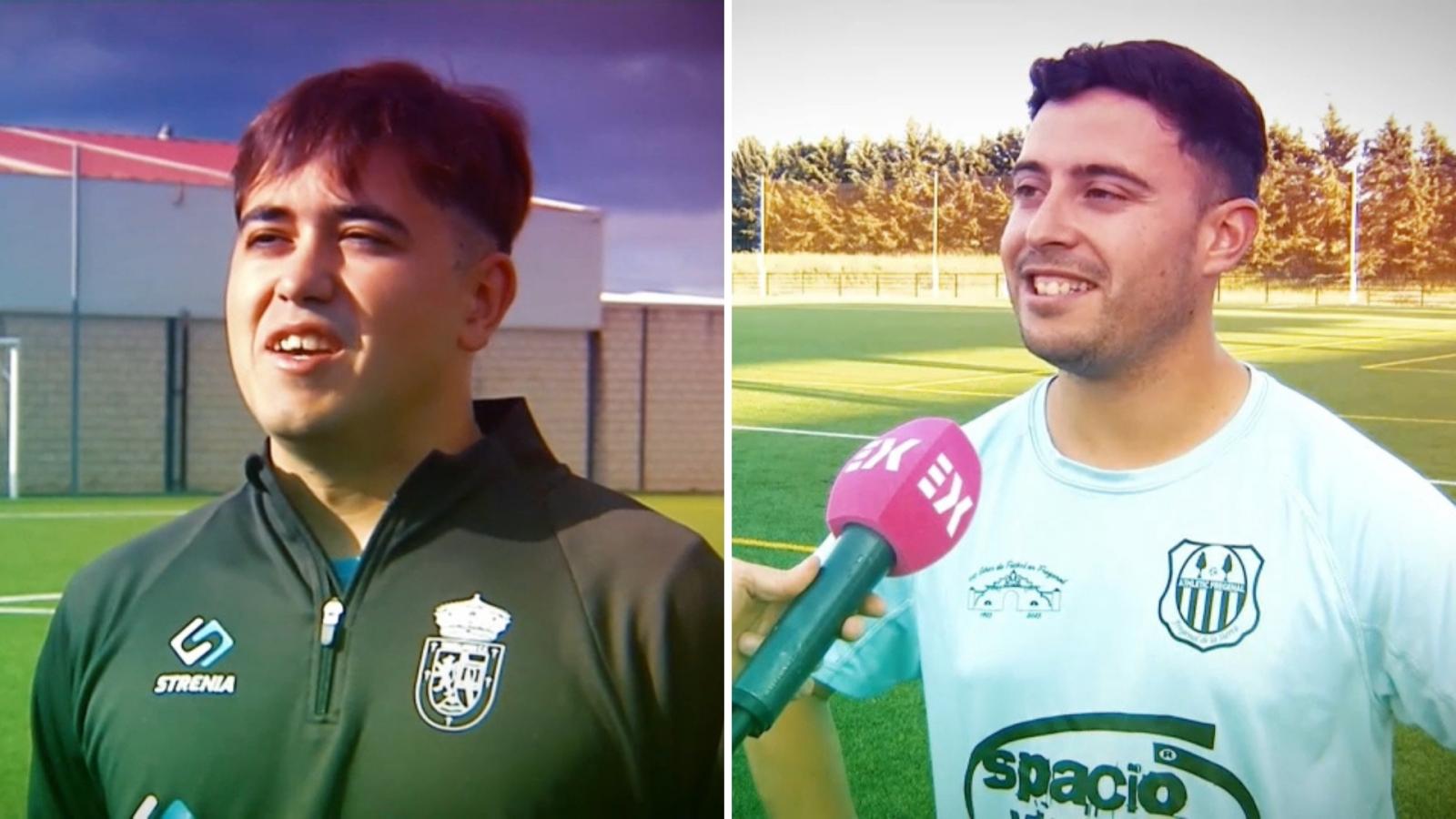 Jorge Castillo, presidente del Trujillanos; y Alejandro Perea, presidente del Athletic Fregenal.