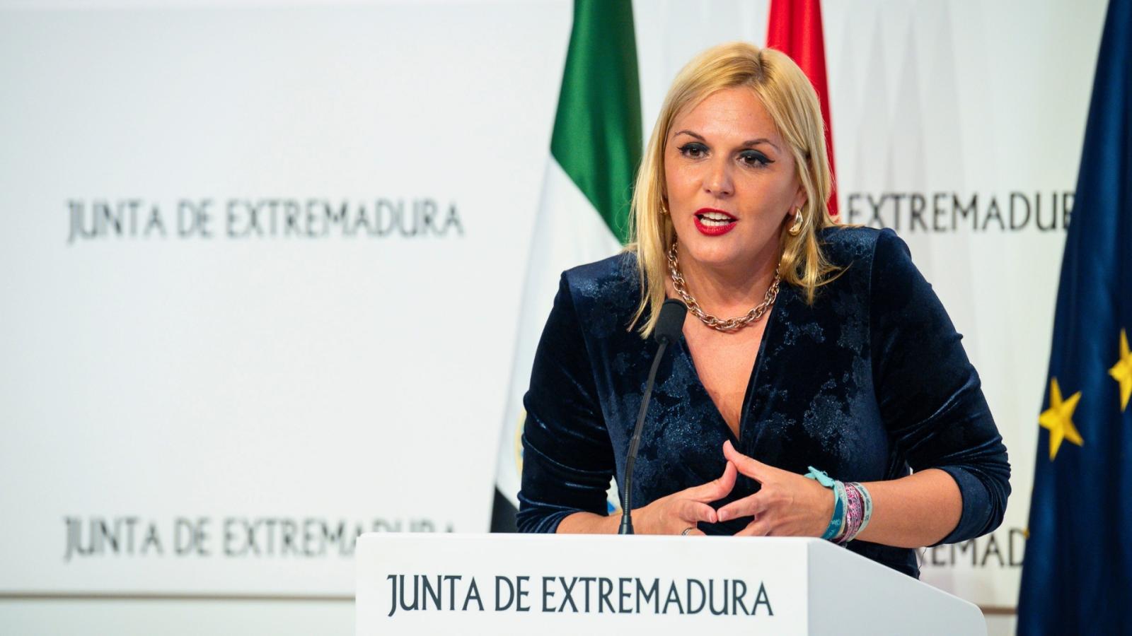 Elena Manzano, portavoz de la Junta de Extremadura.