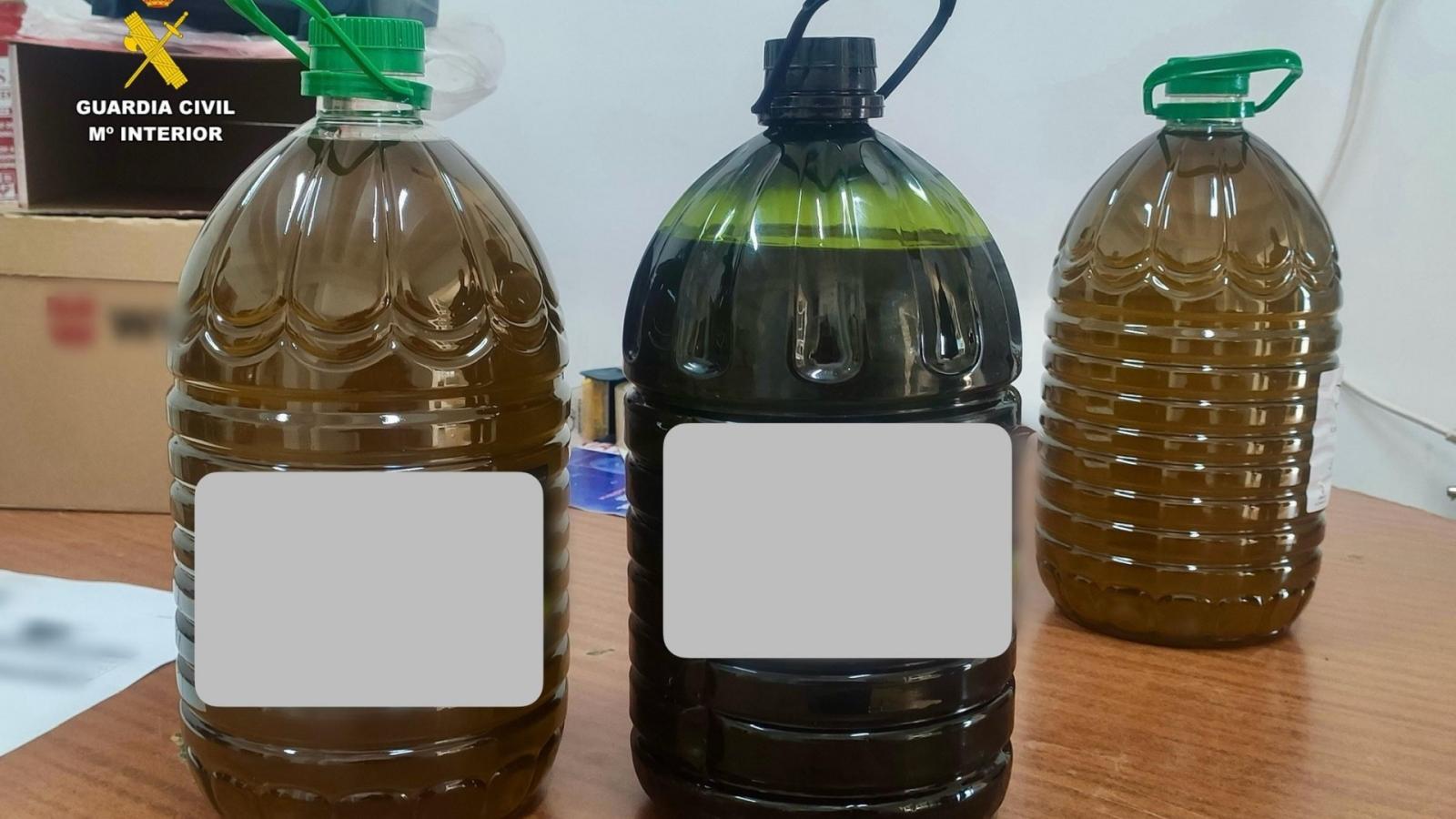 Botellas de aceite