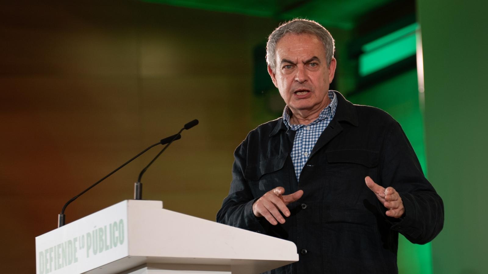 El expresidente del Gobierno José Luis Rodríguez Zapatero