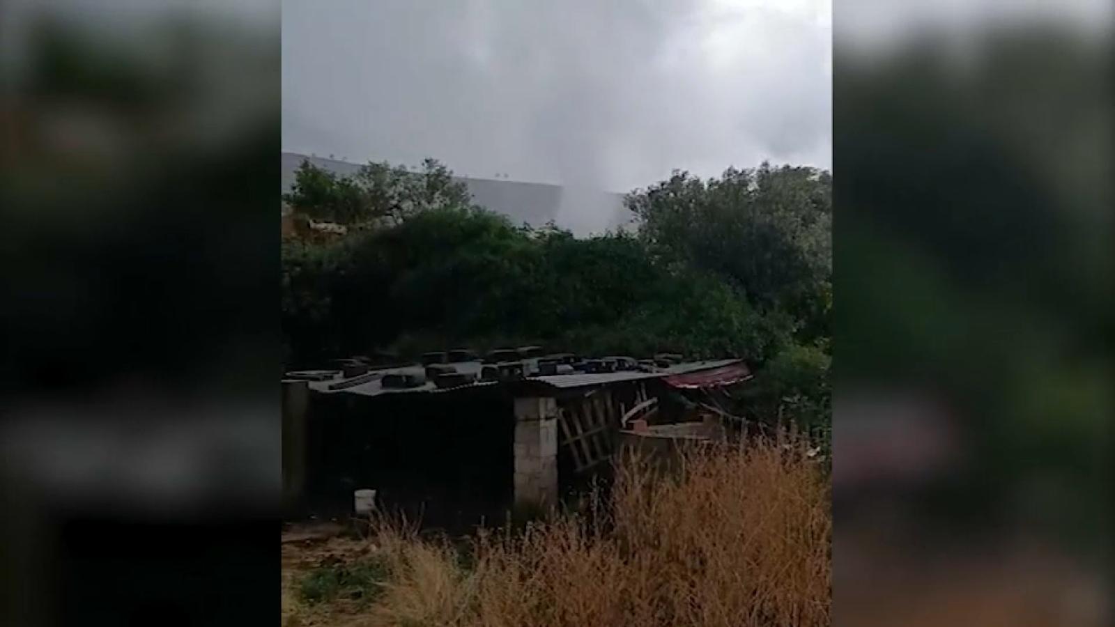 Tornado de este sábado en Villanueva de la Sierra