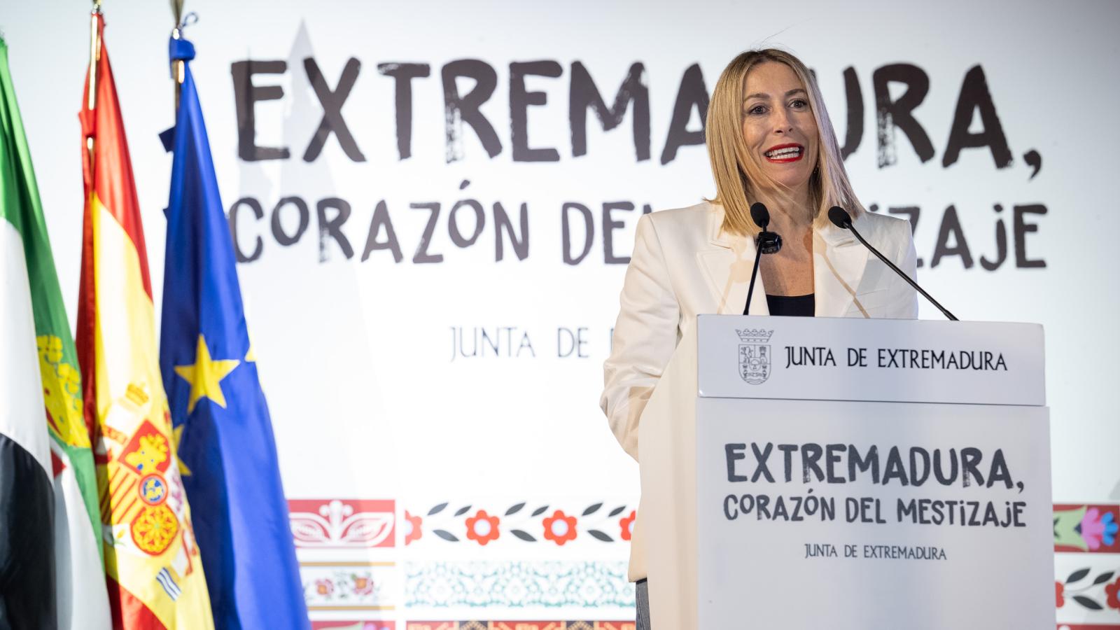 La presidenta de la Junta de Extremadura, María Guardiola.