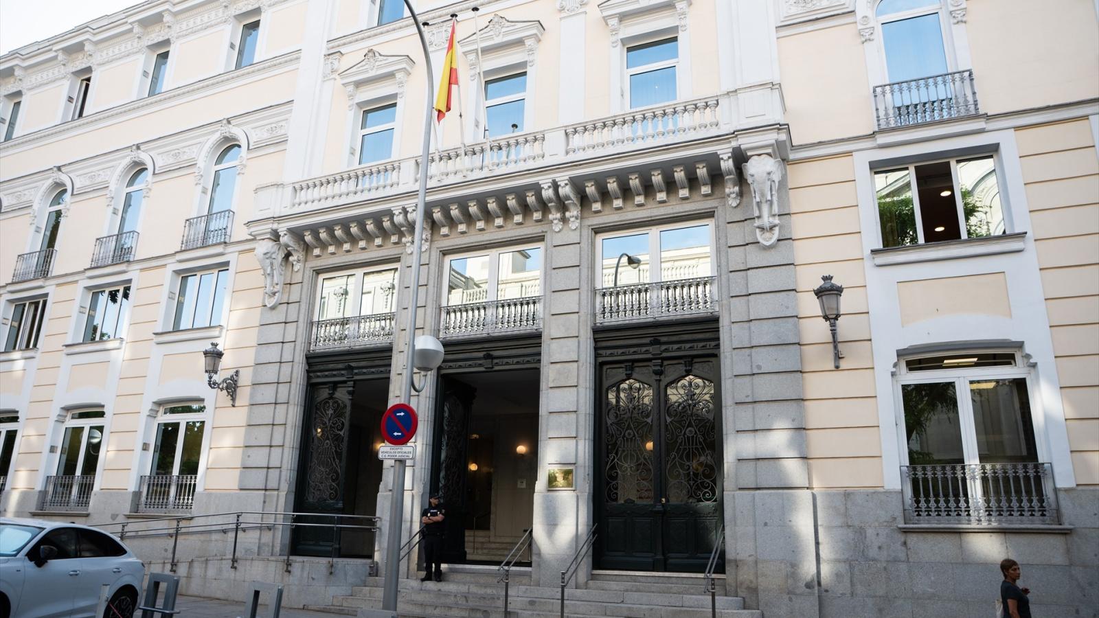 Fachada de la sede del Consejo General del Poder Judicial (CGPJ), a 22 de junio de 2026, en Madrid (España)