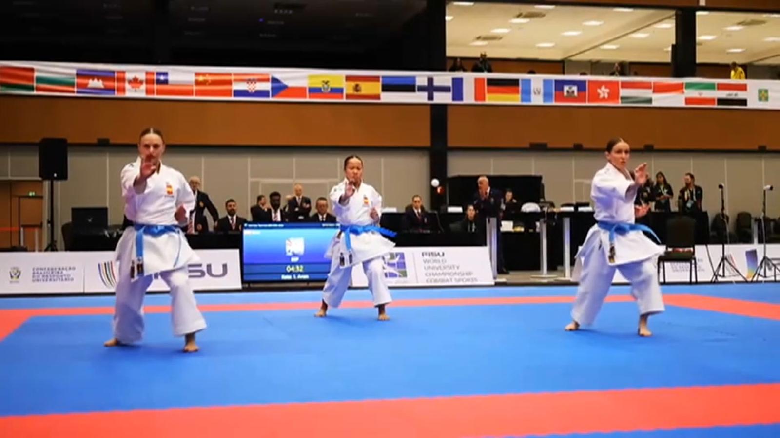Alba Martín logra el oro mundial universitario en kata