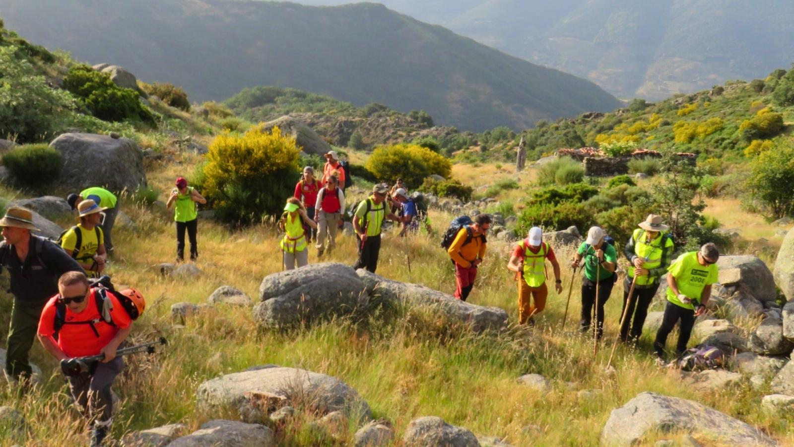 Batida de búsqueda del montañero desaparecido en la Sierra de Béjar en 2022. Imagen de archivo. 