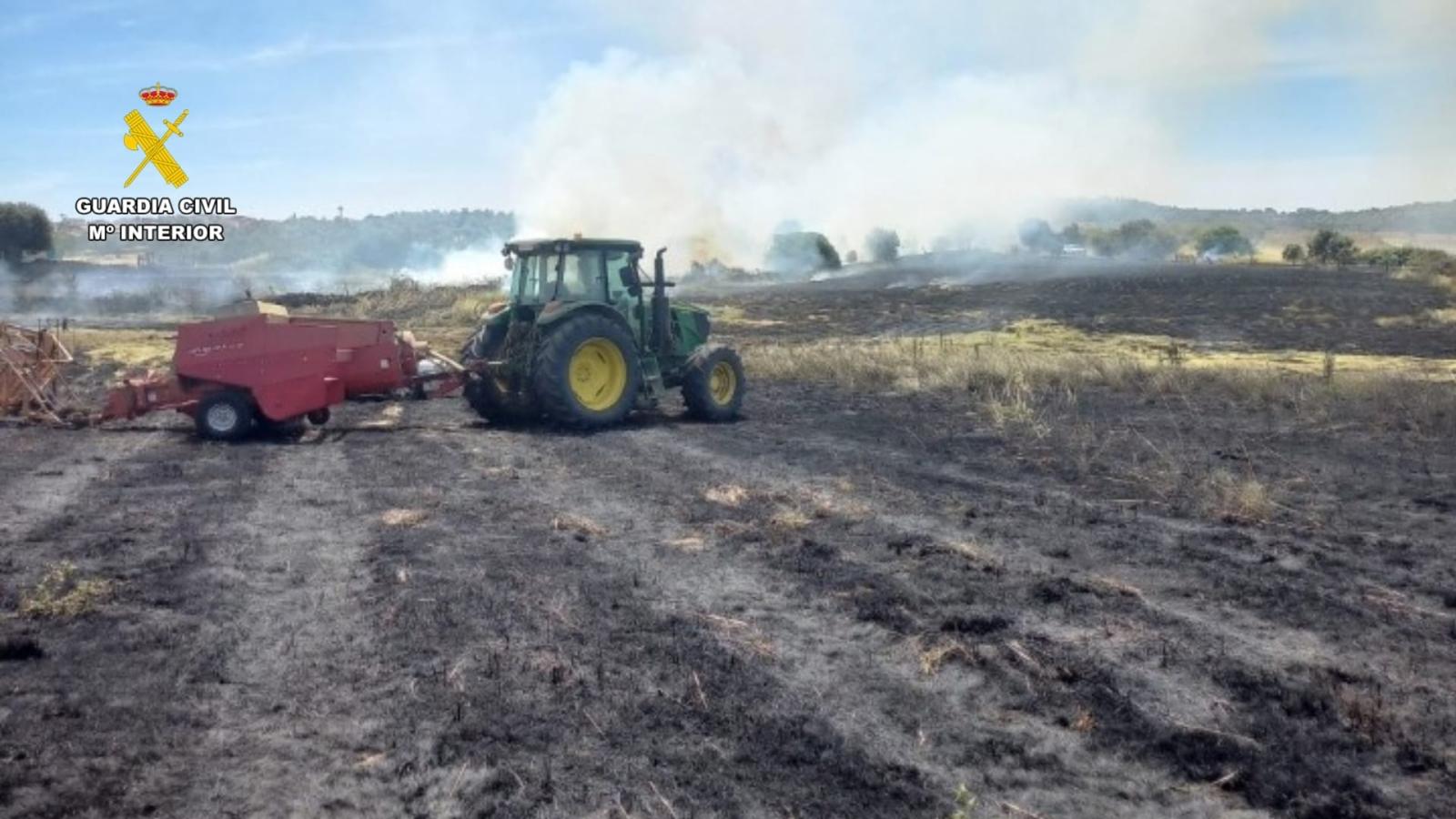 Incendio forestal en Ibahernando