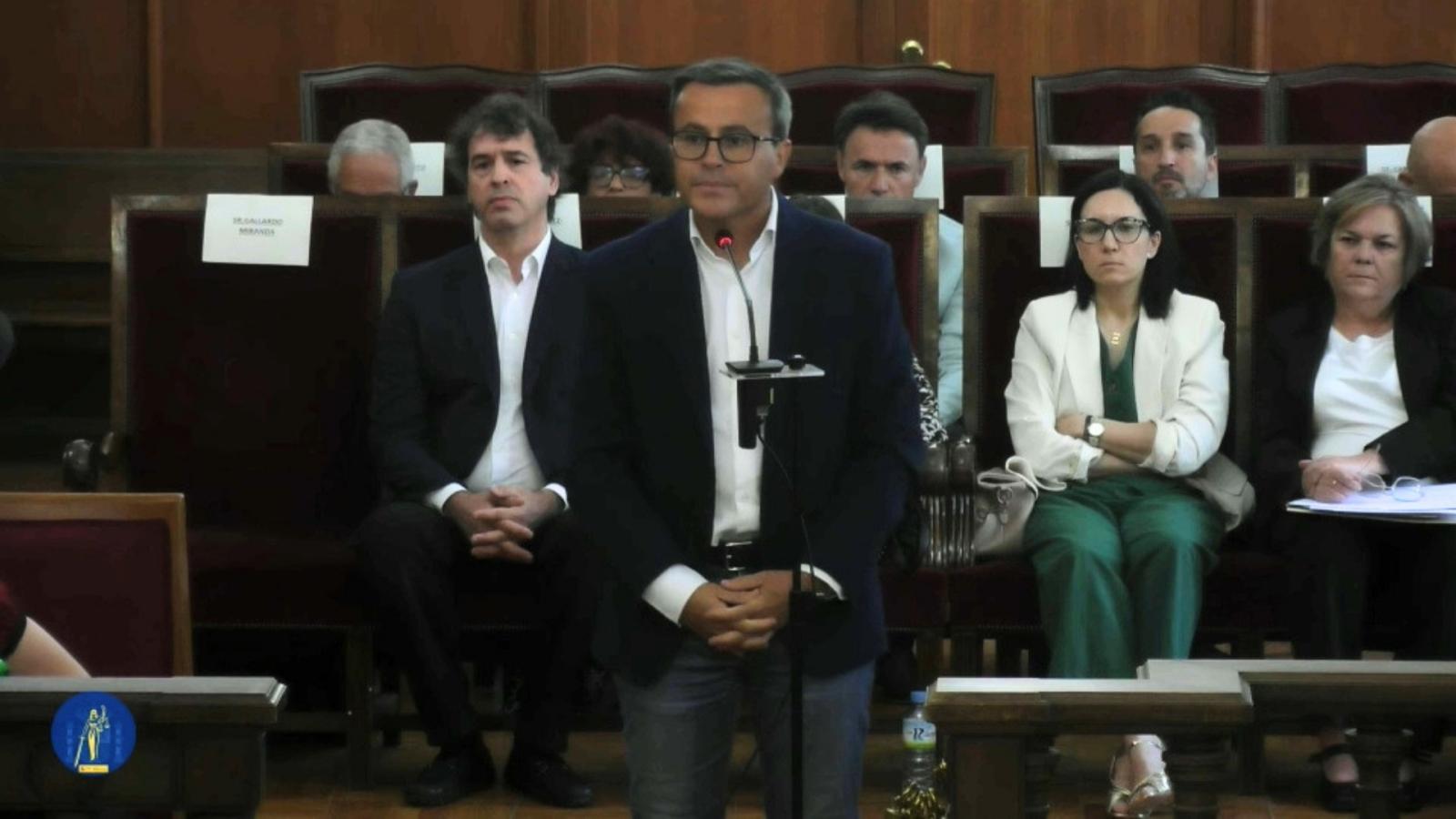Miguel Ángel Gallardo declara en el juicio por la contratación de David Sánchez en la Diputación de Badajoz