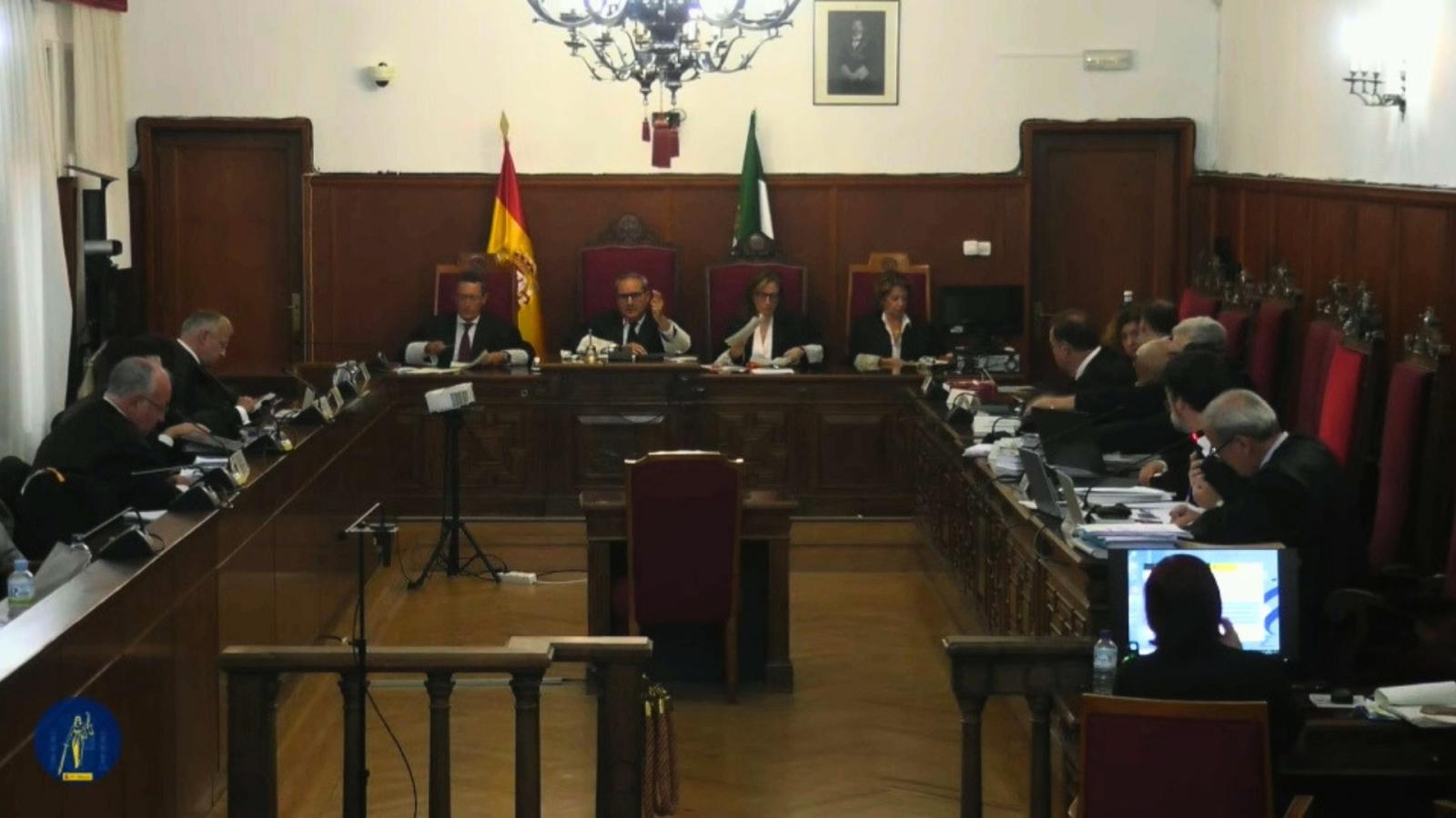 Juicio David Sánchez, sala de la Audiencia Provincial de Badajoz