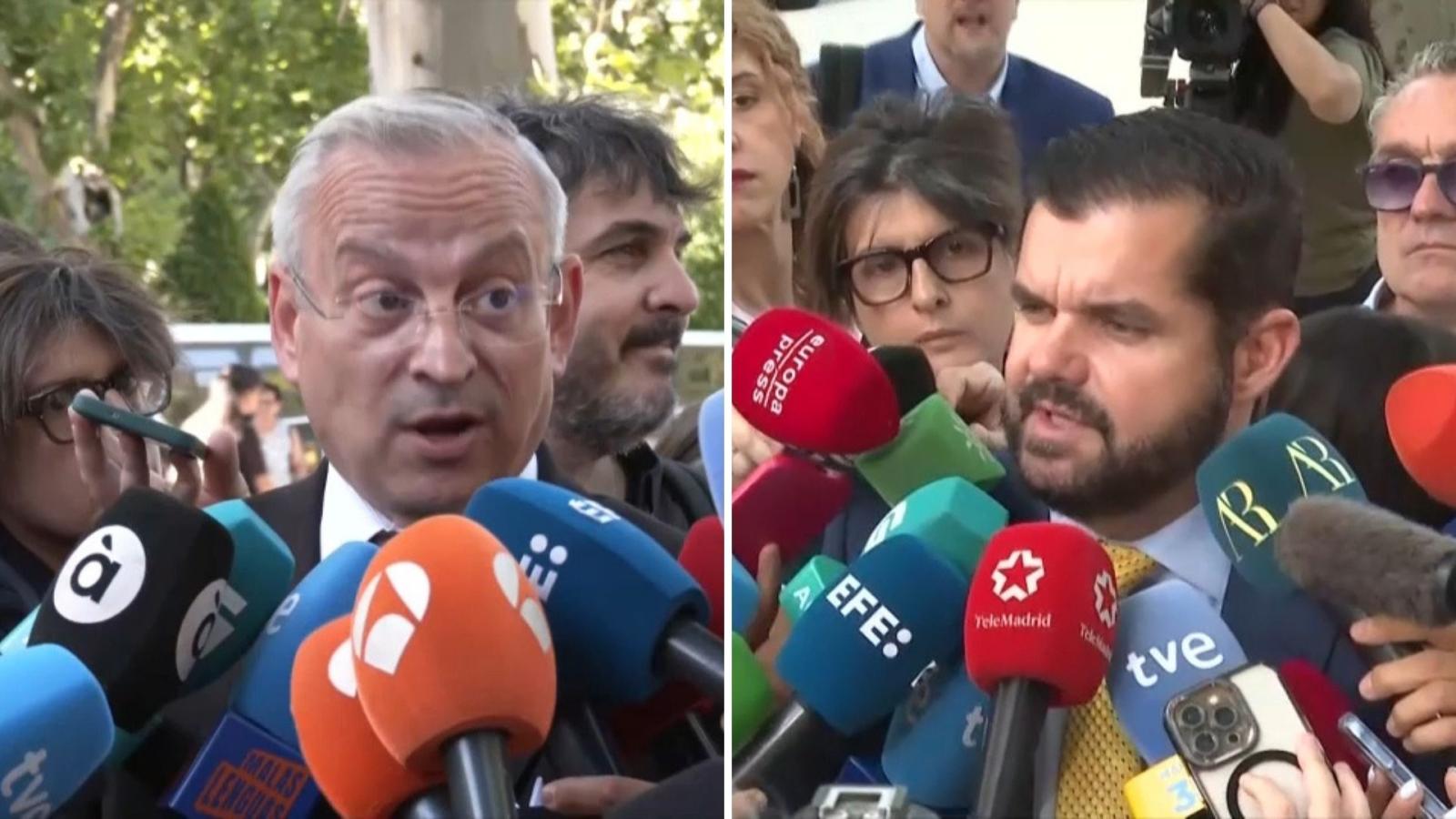 El abogado de Hazte Oír, Javier María Pérez Roldán y el abogado de Iustitia Europa, Luis María Pardo