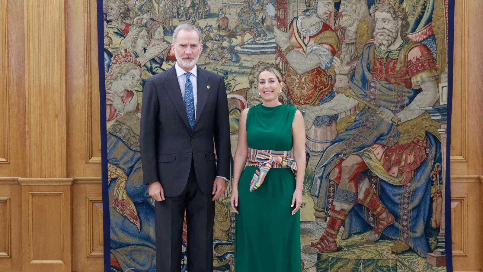 El Rey recibe en Zarzuela a María Guardiola tras su reelección como presidenta de Extremadura