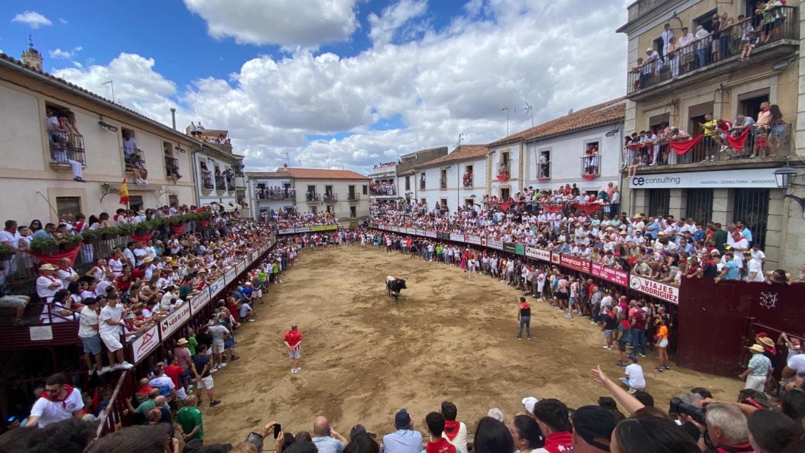 Encierro en los Sanjuanes de Coria