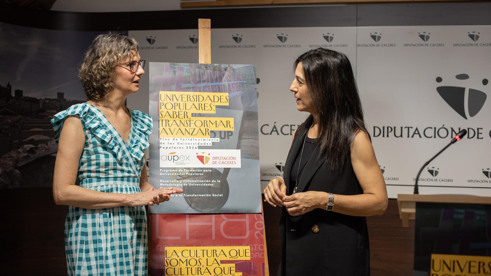 La Diputación de Cáceres y AUPEX impulsan un Plan de Acción Cultural que llegará a 18 municipios de la provincia