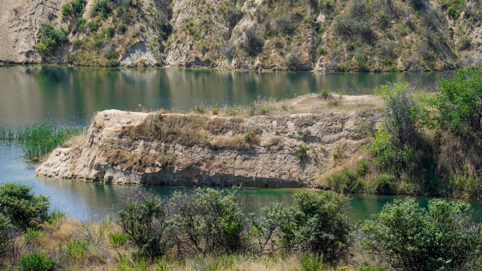 Zona perteneciente a la explotación minera de Tolsadeco, Madrid, donde en 2021 falleció un menor