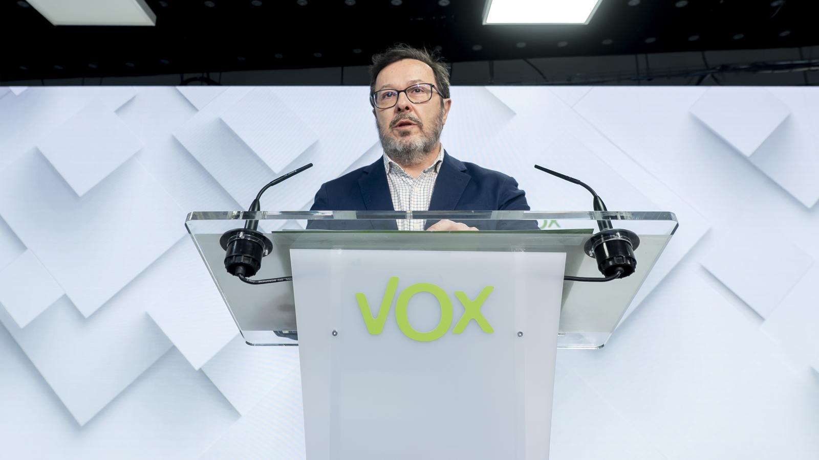 El portavoz de Vox, José Antonio Fúster